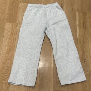 ADAY Women's Light Gray Wide Leg Pants